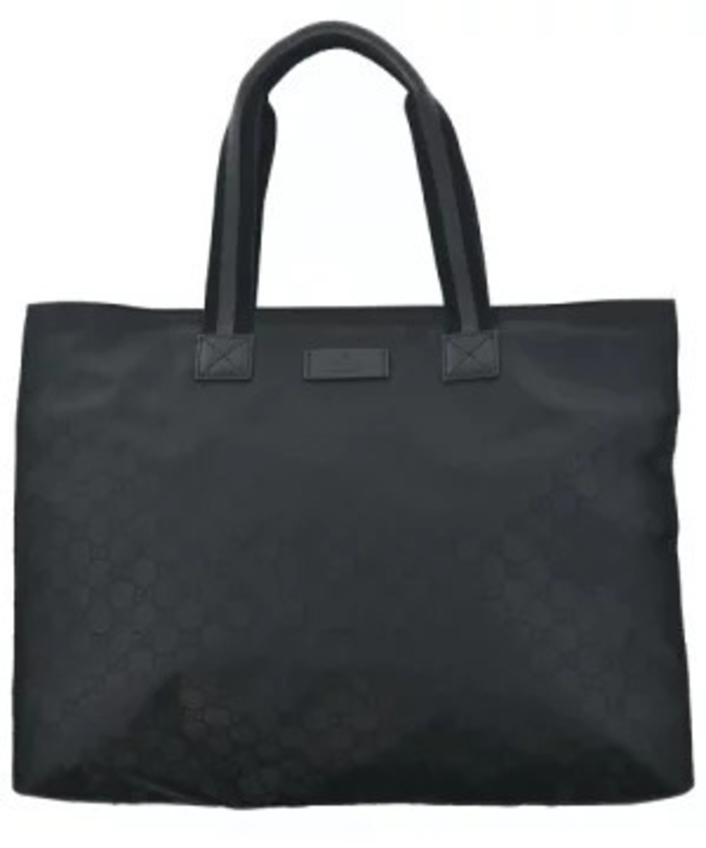 Gucci black GG Tote Bag tonal GG monogram